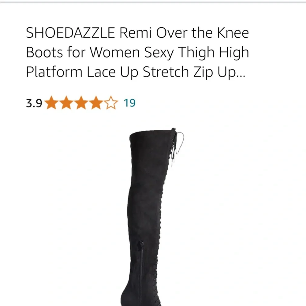 Remi over the knee sexy thigh high platform lace up stretch with zipper …
